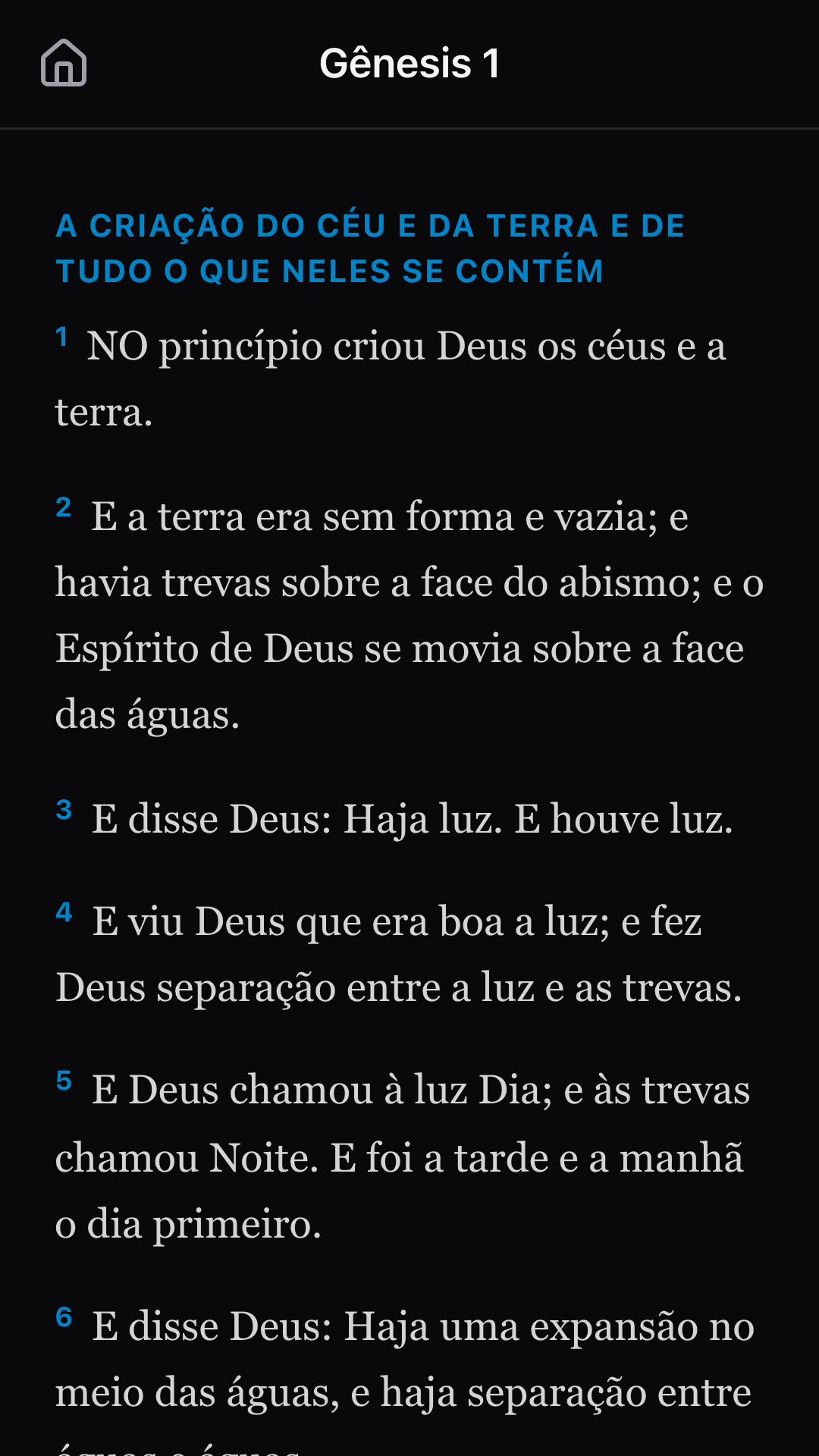 Modo de leitura limpo e agradável